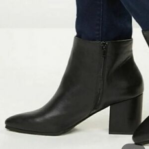 Lane Bryant Sleek Black Ankle Booties